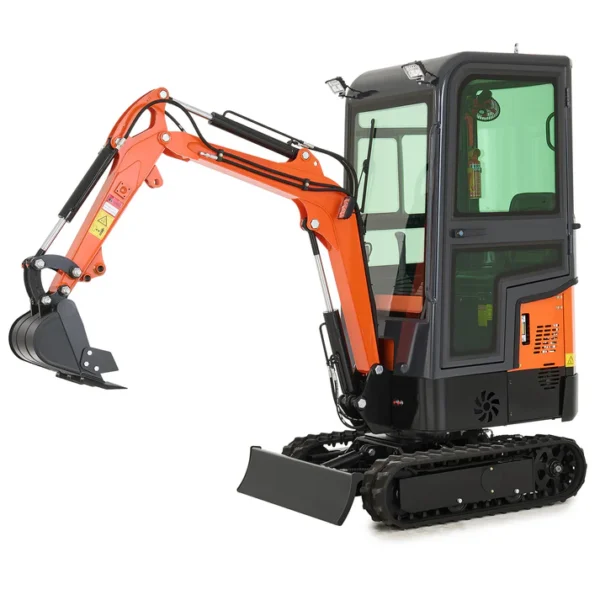 13.5 HP Mini Excavator 1 Ton Mini Digger with Enclosed Cab 2023 lbf Force