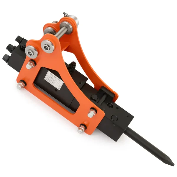 Hydraulic Breaker Hammer for Mini Excavator Concrete Breaker with 2 Chisels Drilling Tool