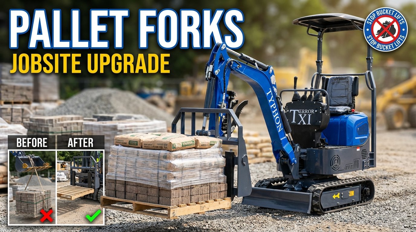 Mini Excavator Pallet Forks: The Jobsite Upgrade Nobody Regrets
