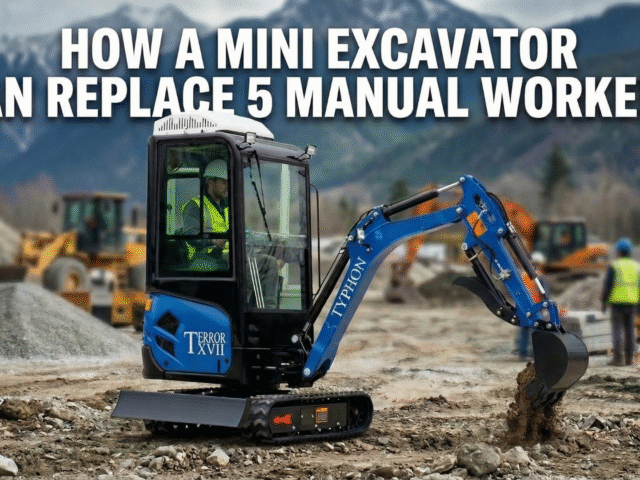 How a Mini Excavator Can Replace 5 Manual Workers