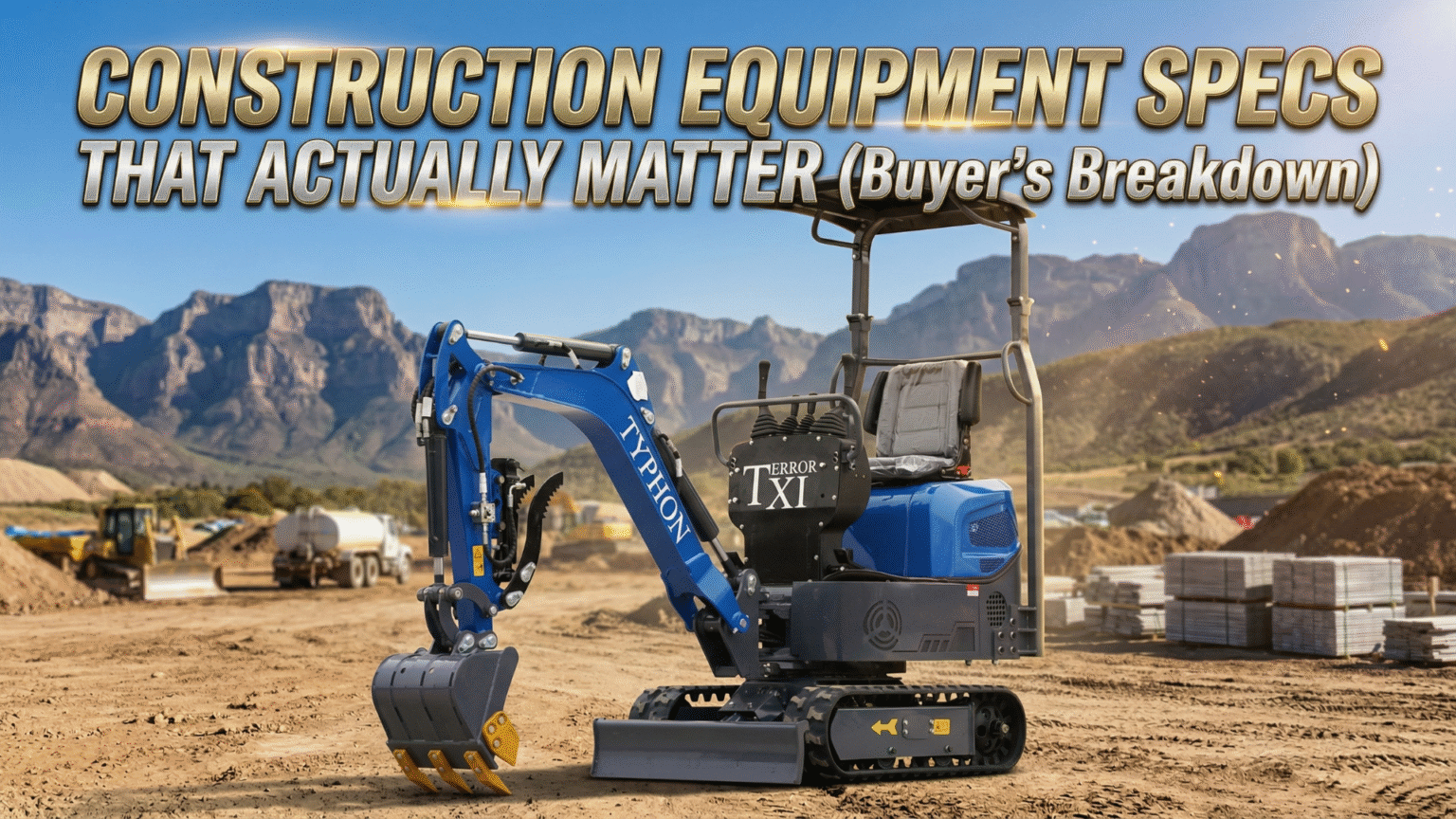 Construction Equipment Specs That Actually Matter (Buyer’s Breakdown)