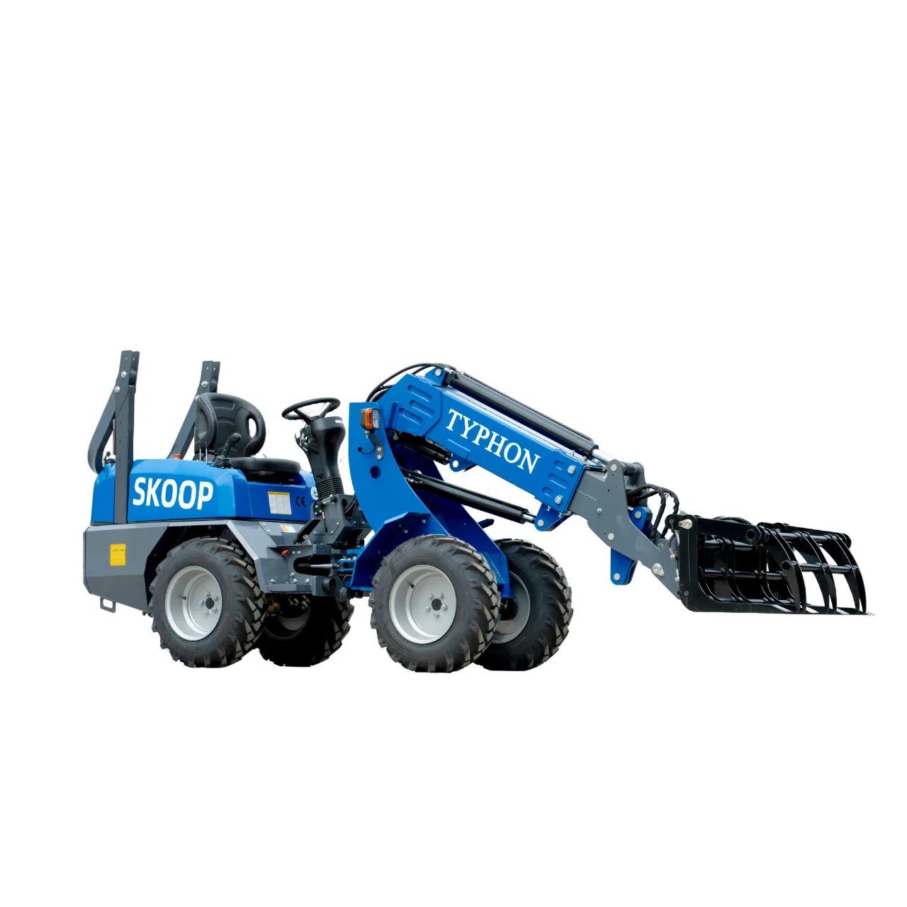 TYPHON Skoop Heavy-Duty Wheel Loader Log Grapple 295 lbs Robust Log & Brush Handler with 6+4 Tine Grip - Image 4