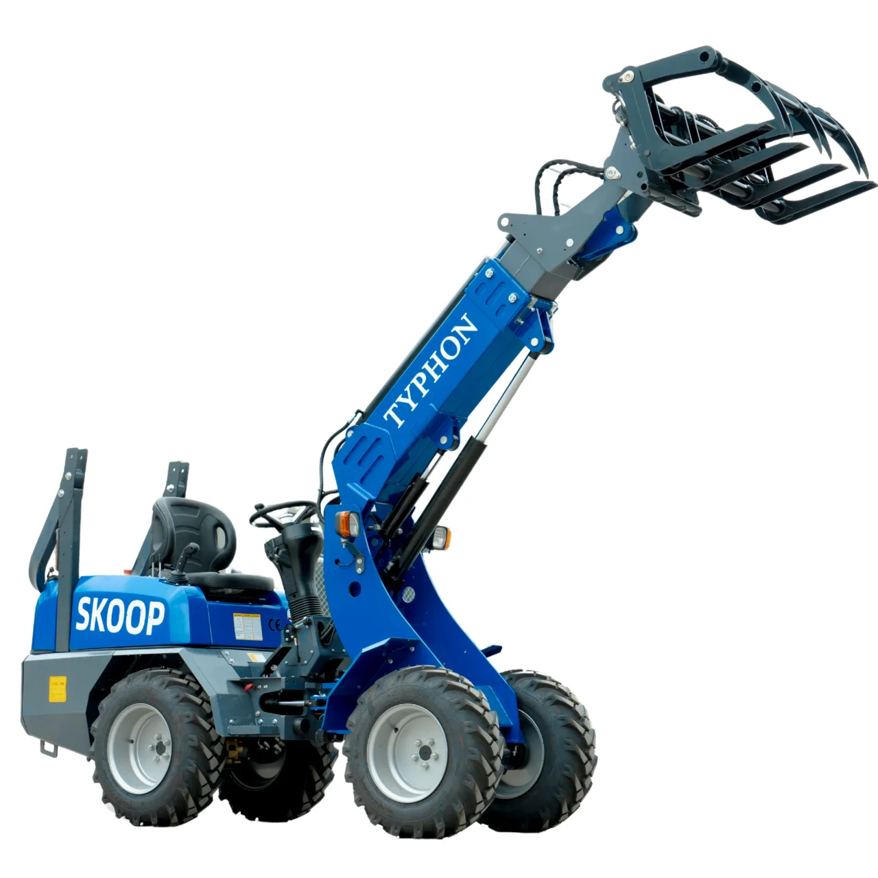 TYPHON Skoop Heavy-Duty Wheel Loader Log Grapple 295 lbs Robust Log & Brush Handler with 6+4 Tine Grip - Image 5