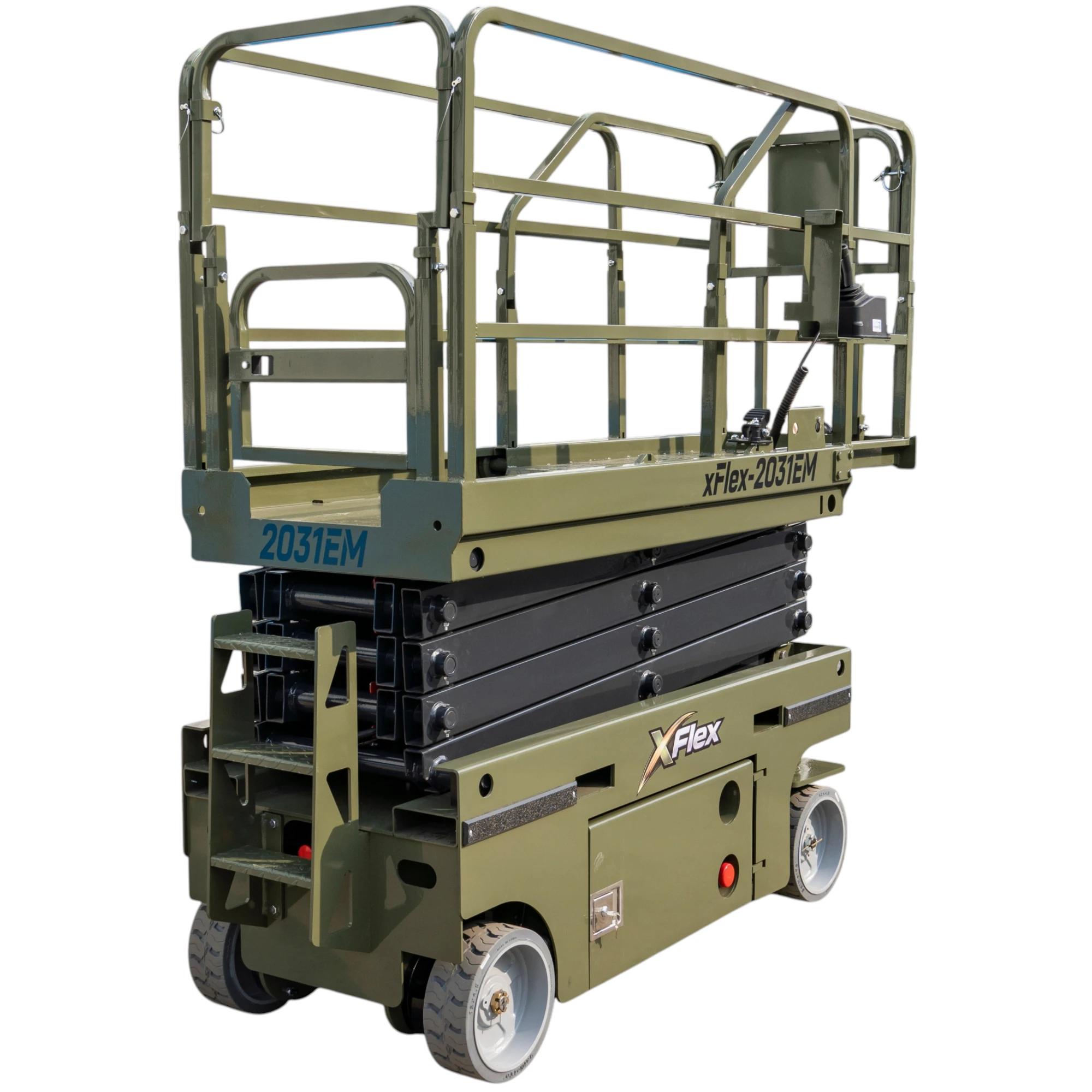 TYPHON xFLEX-2031EM 1.2 Ton Electric Mini Scissor Lift with 20ft Max Platform Height and 19.7" Platform Extend - Image 5