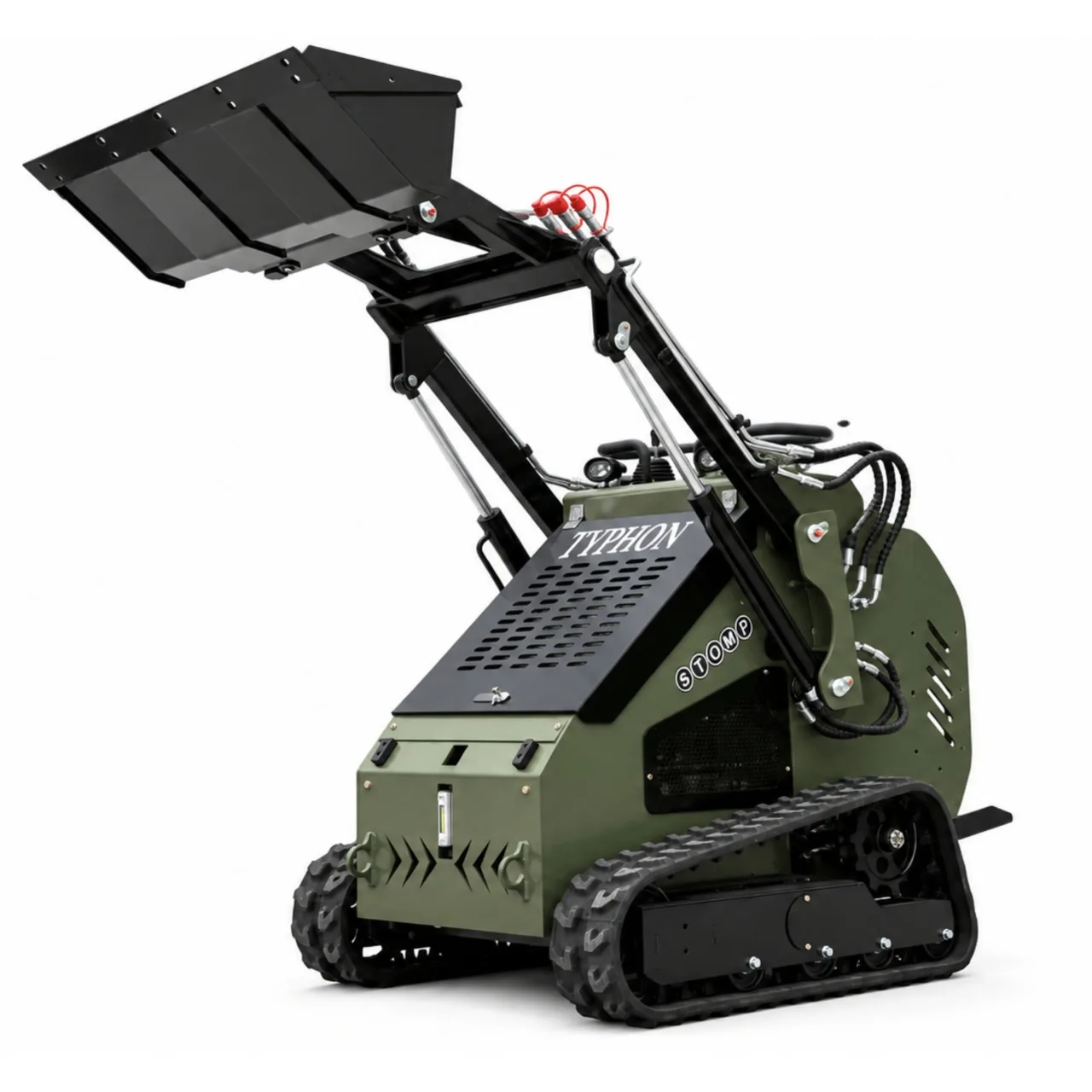 TYPHON STOMP 502 PRO Mini Tracked Skid Steer – 22.1 HP Honda GX690 & 10.6 GPM Hydraulics - Image 5